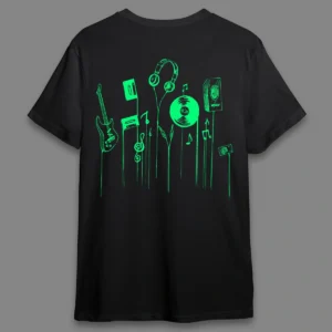 Musical Green- Regular T-shirt