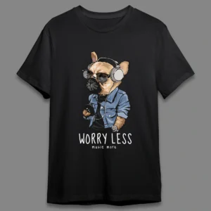 Worry less music more- Regular T-shirt